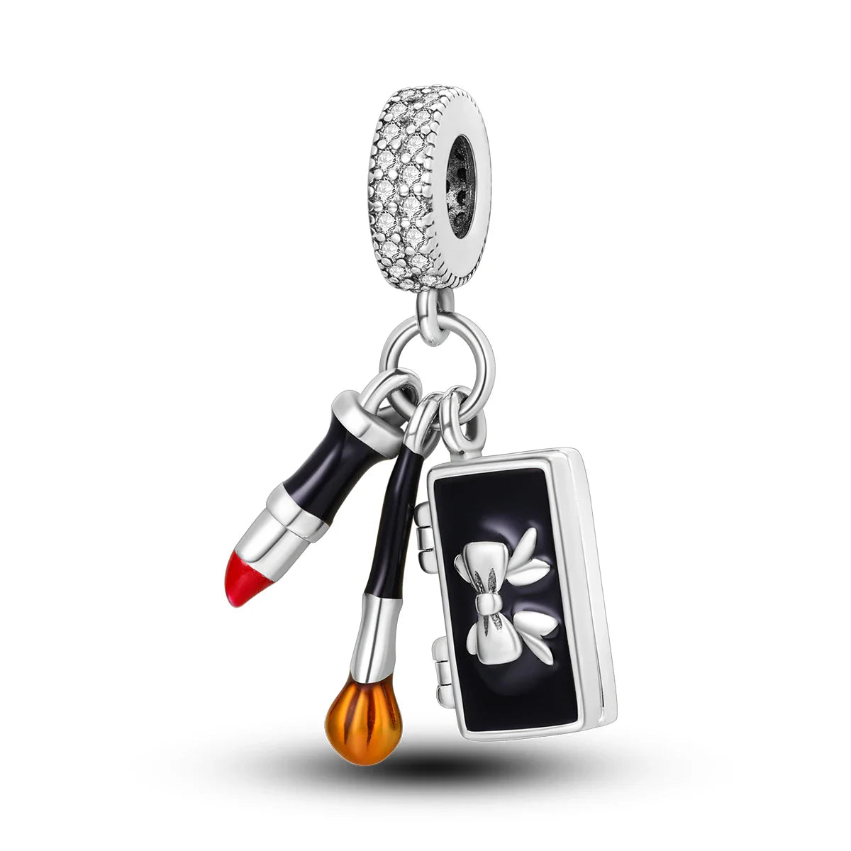 Fit Original Bracelet 925 Silver Ballet Girl Red High Heels Charms Pendants For Women Jewelry Making Gift