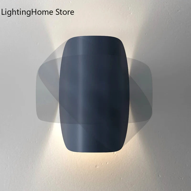 Fontana Arte Lo LED Italian Designer Rotating Wall Lamp Modern Art Creative Exhibition Hall Wall Lamp Bedroom Bedside Lamp