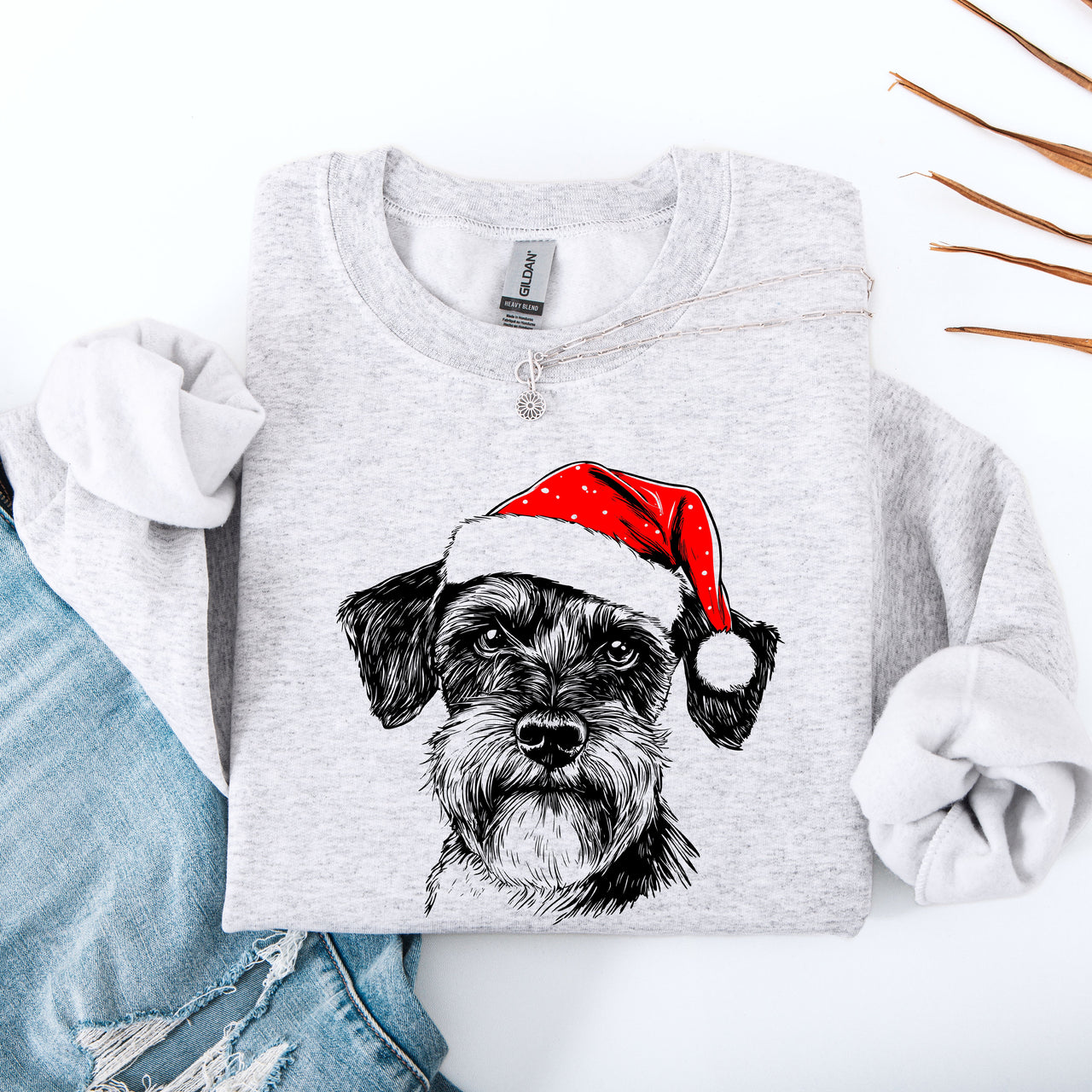 Schnauzer Dog Lover Breed Enthusiast Graphic Design For Pet Parents And Dog Lovers Sweatshirt