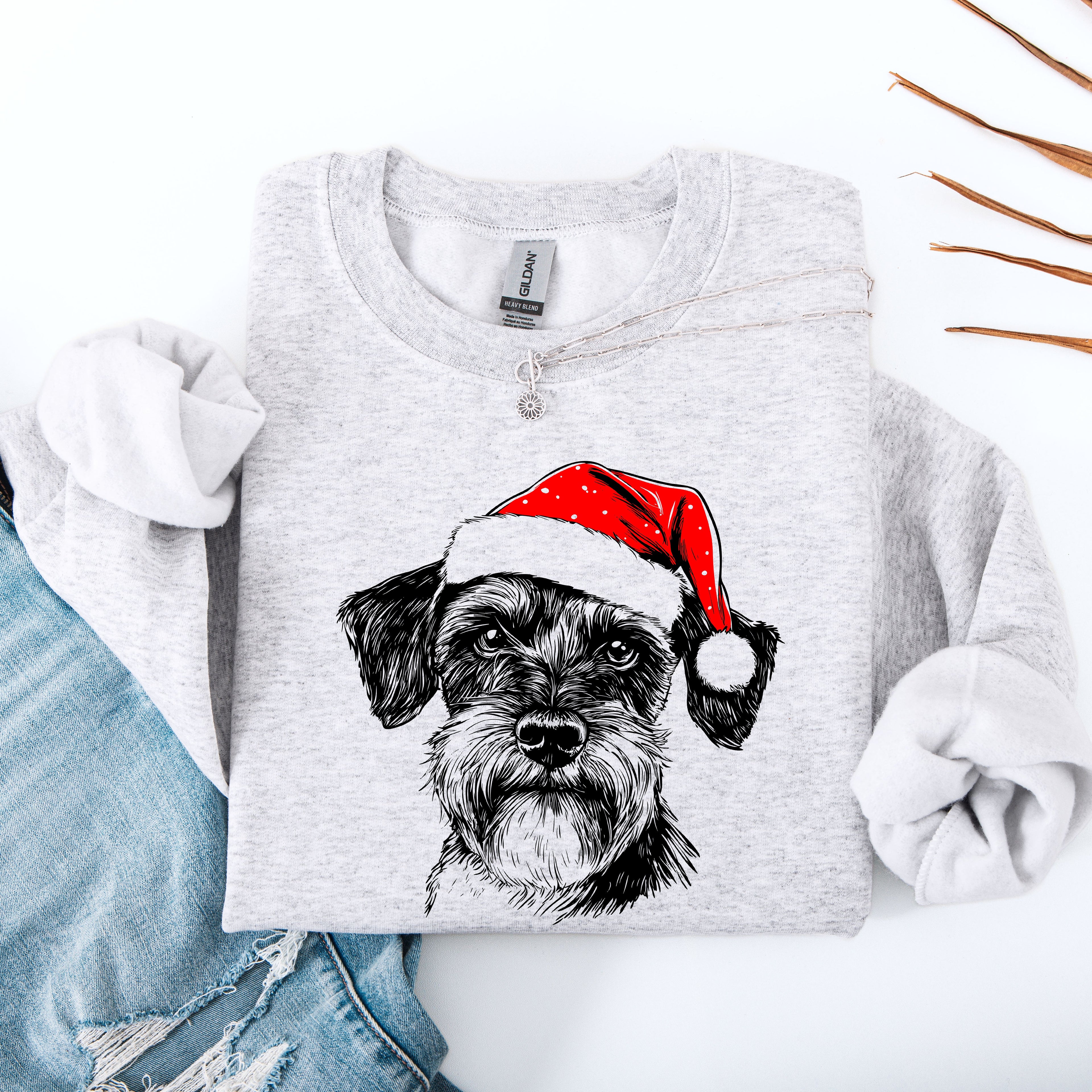 Schnauzer Dog Lover Breed Enthusiast Graphic Design For Pet Parents And Dog Lovers Sweatshirt