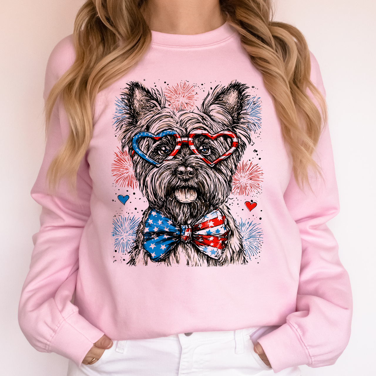 Scottish Terrier Patriotic USA Independence Day Dog Lover 4th of July Sweatshirt