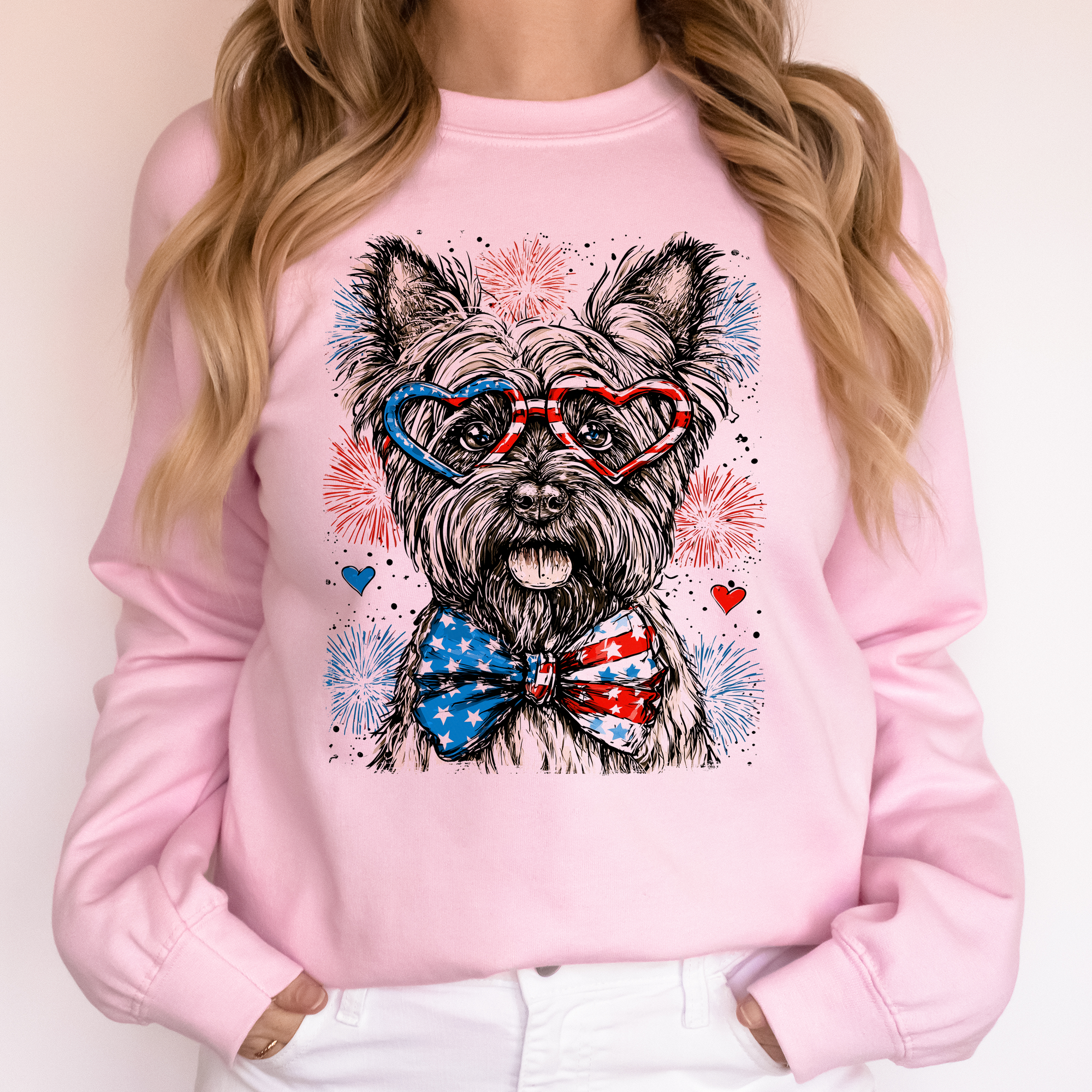 Scottish Terrier Patriotic USA Independence Day Dog Lover 4th of July Sweatshirt
