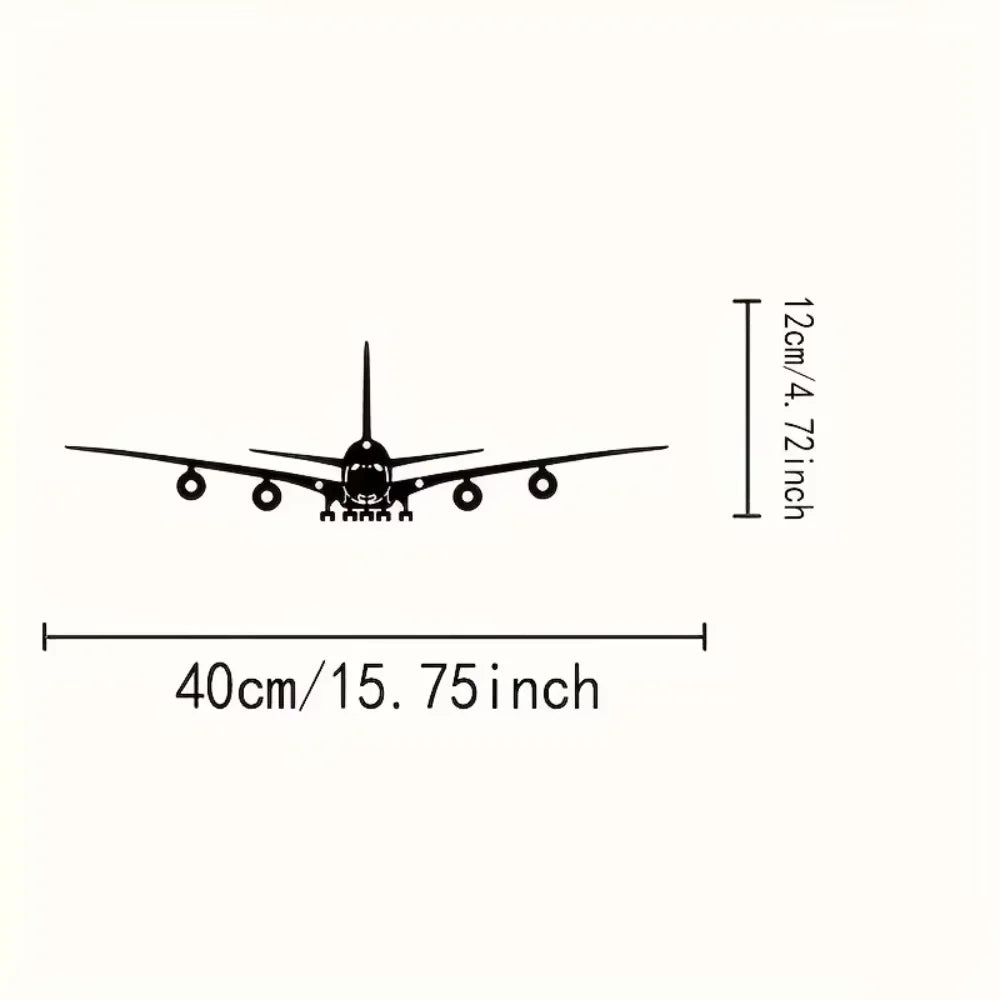 One Piece of Metal Wall Art – Boeing Aircraft Design – 15.75 X 4.72 Inches – Ideal for Scene Decoration and Stylish Metal Accent
