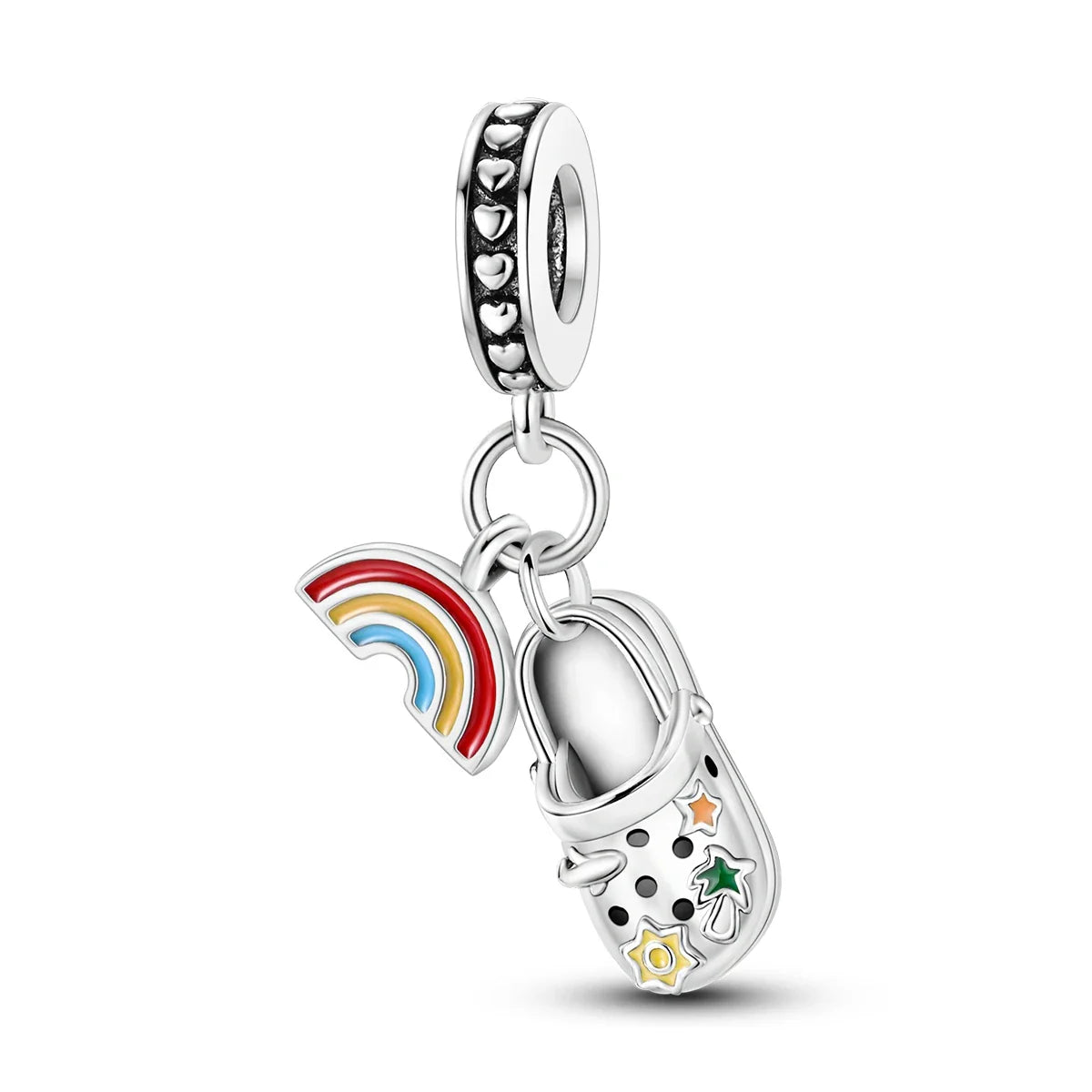 Fit Original Bracelet 925 Silver Ballet Girl Red High Heels Charms Pendants For Women Jewelry Making Gift
