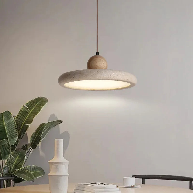Creative New Yellow Cave Stone LED Chandelier Restaurant Bar Coffee Shop Living Room Corridor Bedroom Decorative Lighting