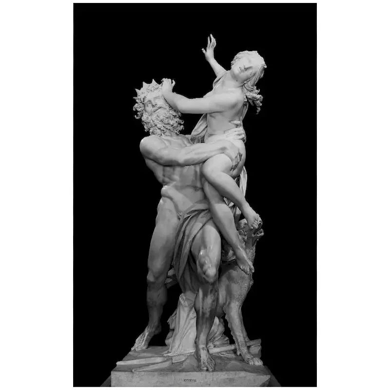 Nordic Simple Wall Art Black Ancient Greek Gods Sculpture David Statue Canvas Print Poster Home Living Room Bedroom Decoration