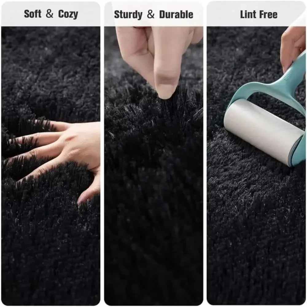 VIKAMA Comfortable Plush Carpet, Super Soft And Fluffy Bedroom Bedside Rug, Corridor And Hallway Floor Mat, Home Decoration