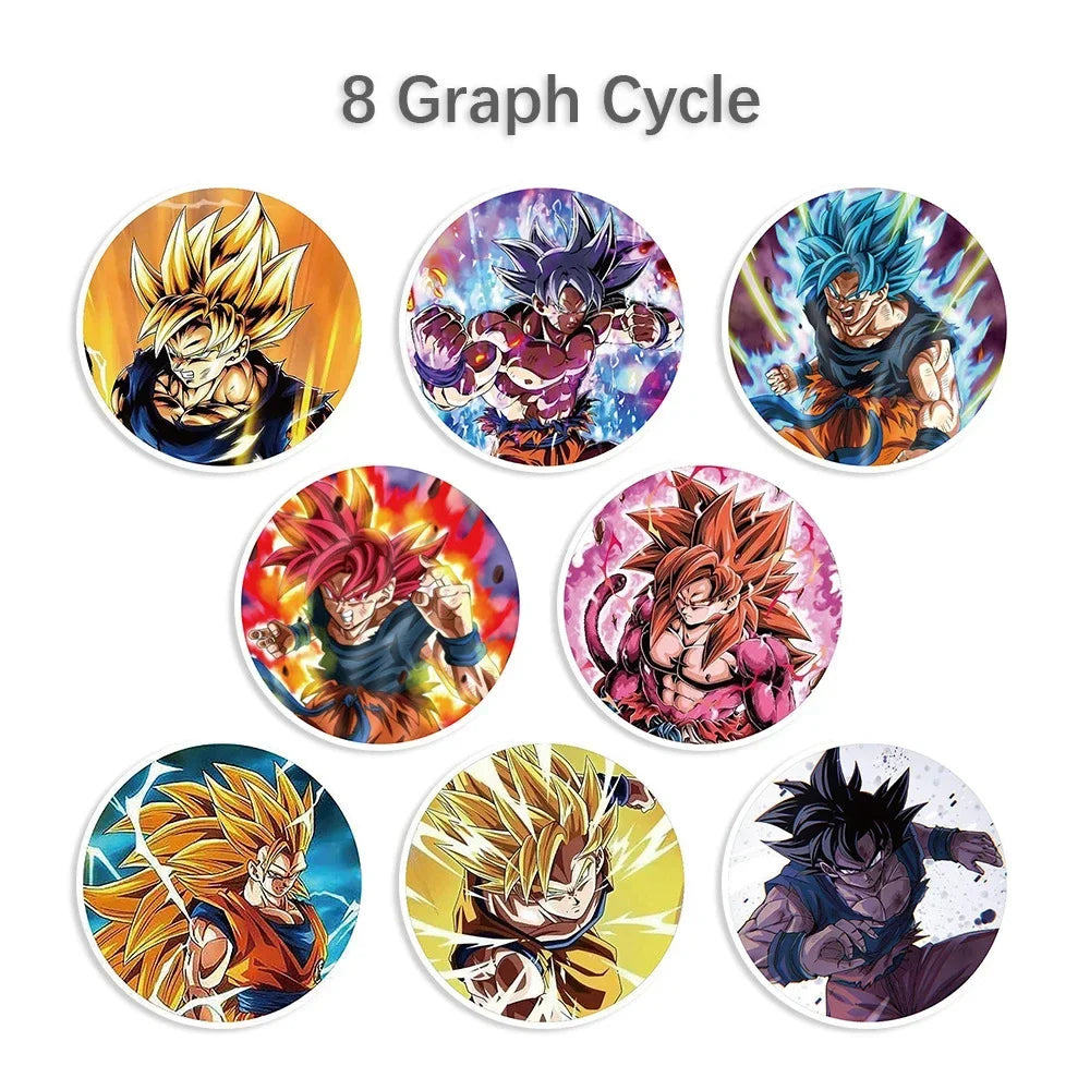 500pcs Anime Dragon Ball Sealing Stickers Guko Cute Cartoon Anime Stickers Round Diy Decor Album Diary Label Graffiti Sticker