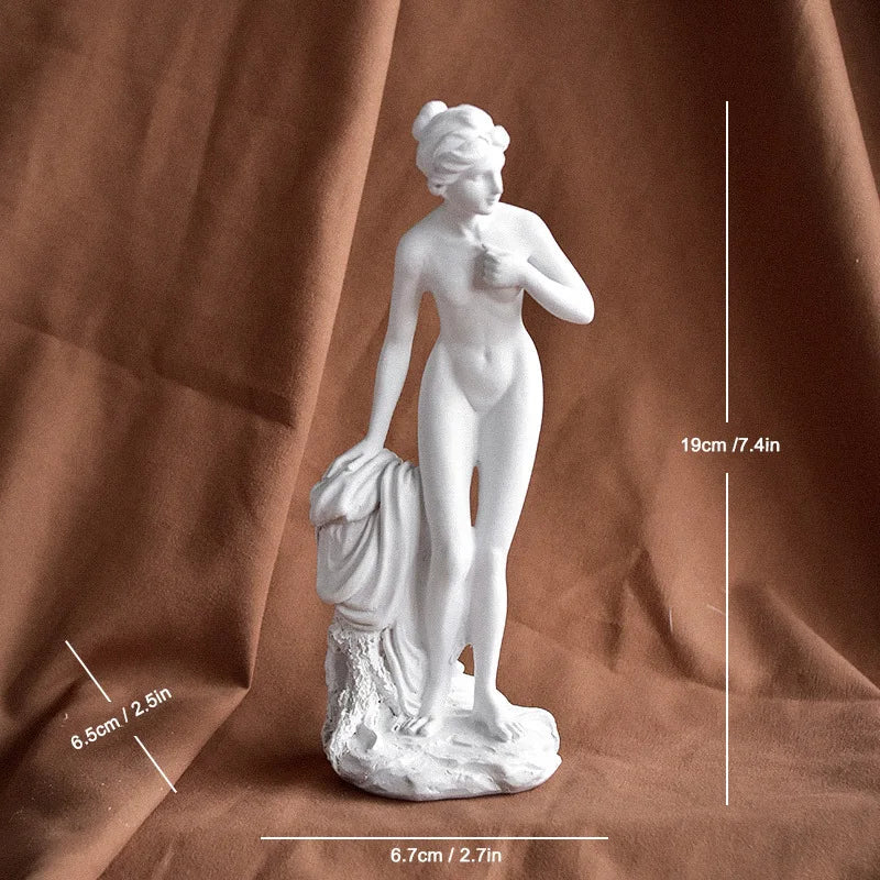 Ancient Greece Venus Emerging Goddess Resin Sculpture Handmade Classical Female Statue Aphrodite Ornament  Decor Art Collector