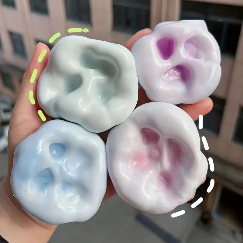 1Pc Squishy Fluid Ice Skin Jelly Ball Squeeze Toy Kids Adult Soft Pinch Pop Fidget Toys Party Gift Novel Entertainment Games