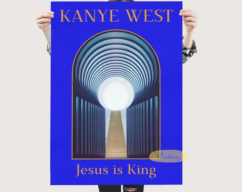 American Pop Rapper Kanye West Poster Hip Hop Singer Music Album Cover For Room Living Home Wall Art Decor Canvas Print Pictures