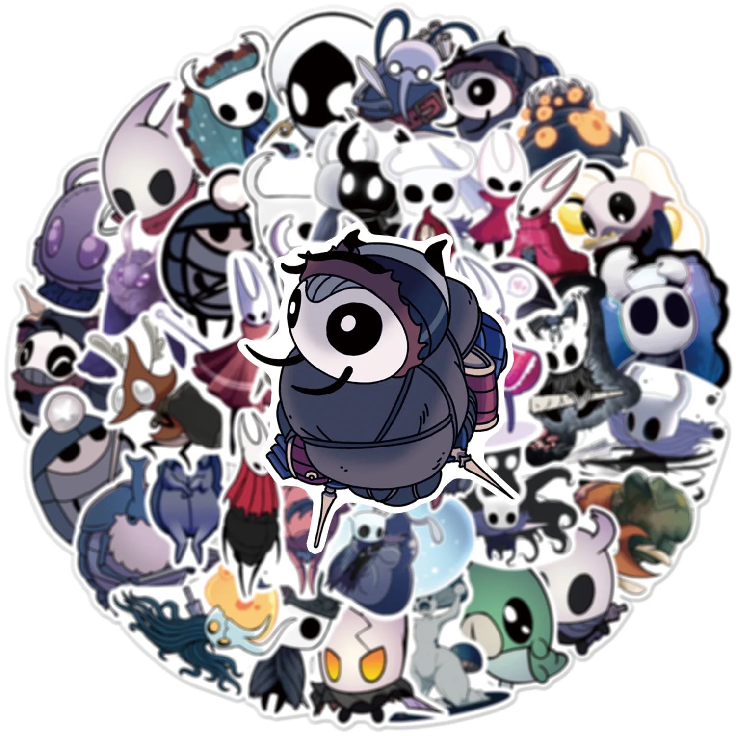 54/108PCS Hollow Knight Graffiti Stickers for Luggage Stationery Laptop Car Phone Waterproof Stickers