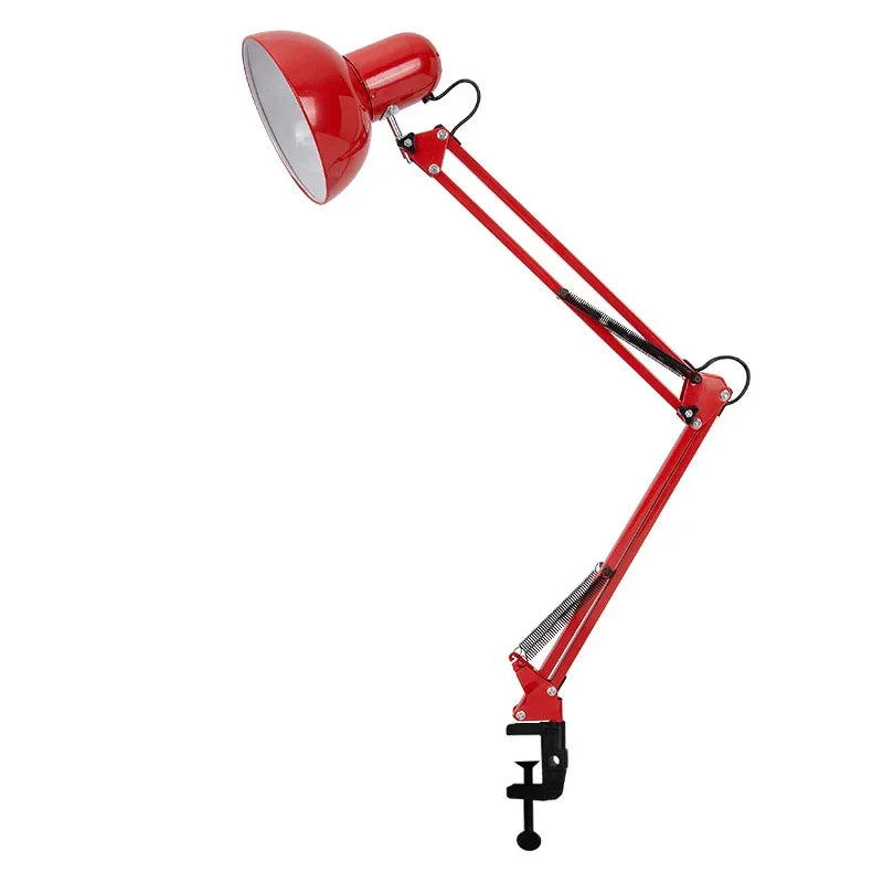 LED Eye Protection Table Lamp Long Arm Folding Clip Lamp Learning Nail Art Embroidery Shooting Work Fill Light Desk Lamp