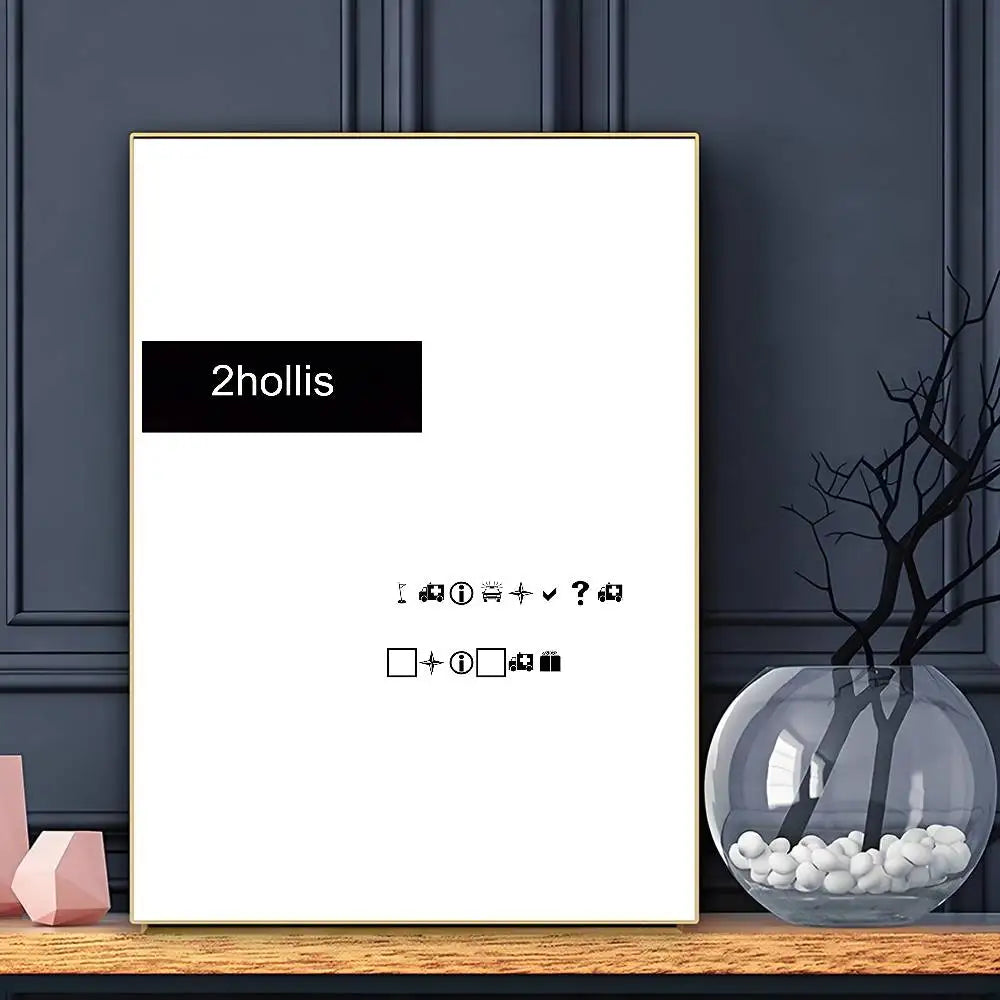 Rapper 2hollis Star Album Poster HD Art Sticky Wall Waterproof Home Living Room Bar Decoration
