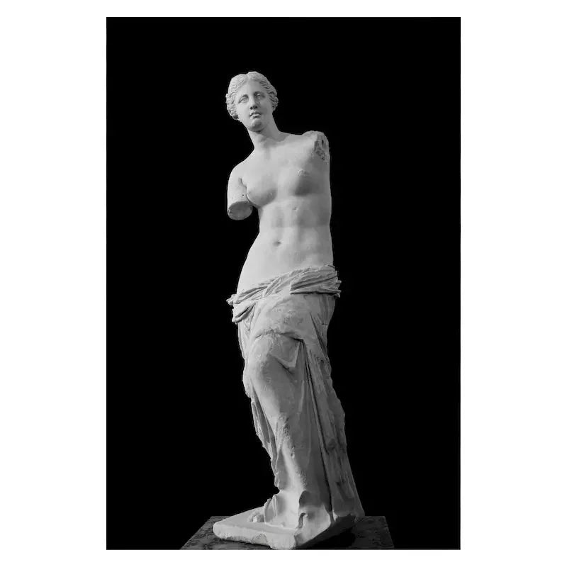 Nordic Simple Wall Art Black Ancient Greek Gods Sculpture David Statue Canvas Print Poster Home Living Room Bedroom Decoration