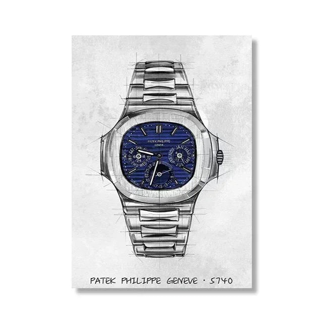 Brand Watch Line Room Living Canvas Painting Wall Art Home Decor