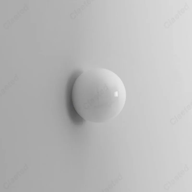 European Modern Minimalist LED Cream Wind Ball Wall Lamp Living Room Corridor Study Bedroom Bedside Lighting