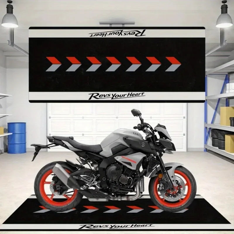 VIKAMA Motorcycle Display Floor Mat, Dirt-Resistant Home Decoration, Corridor And Passageway Carpet, Room Bedside Blanket