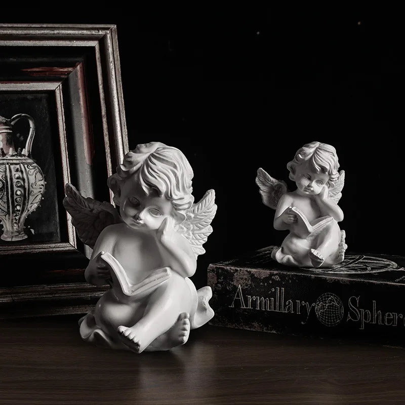 Angel Statue: Hand-cast with durable resin material. We are angel statues, pray for your interior.