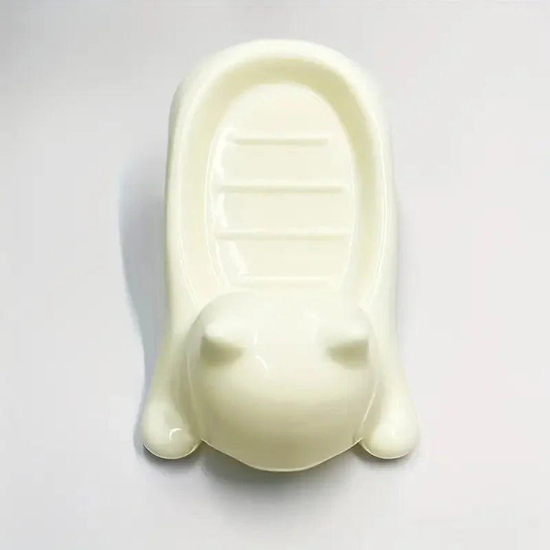Cute Cartoon Cat Soap Dish with Drainage Plastic Holder for Bathroom Ideal for Soap and Sponges Storage Soap Holde Decorative