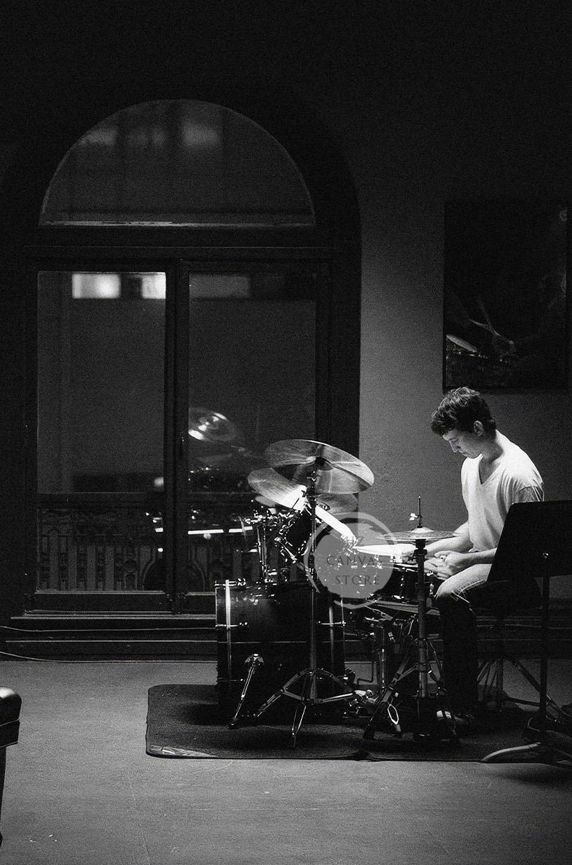 Whiplash/Taxi Driver Movie Poster Minimalist Photography Print Black and White Film Art Jazz Music Film Crime Drama Wall Decor