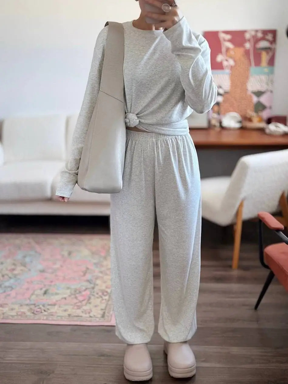 2026 Fall Autumn Long sleeve Pants sets