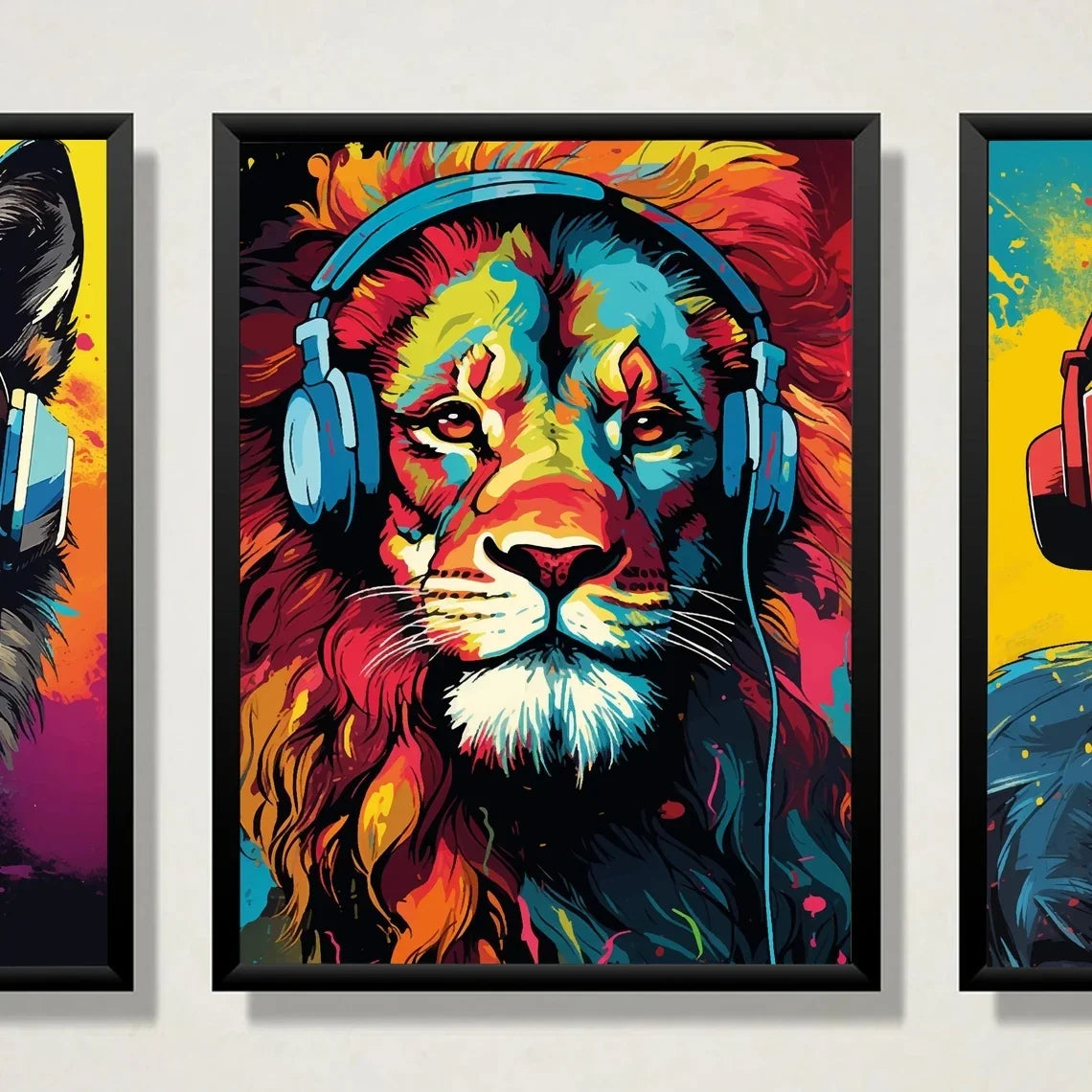 Modern Set Of 3 Gaming Graffiti Wall Art Canvas Son Brother Gift Painting Gamer Posters For Living Room Boys Bedroom Home Decor