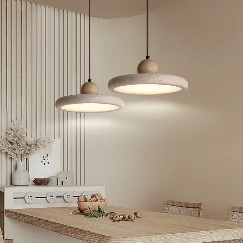 Creative New Yellow Cave Stone LED Chandelier Restaurant Bar Coffee Shop Living Room Corridor Bedroom Decorative Lighting