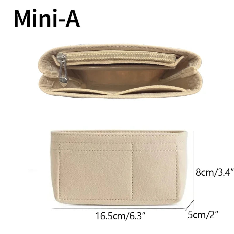 Bag Organizer for Longchamp Small Tote Bag Timid Bags Storage & Finishing Inner Liner Handbags Insert Organizer Fit Mini Size