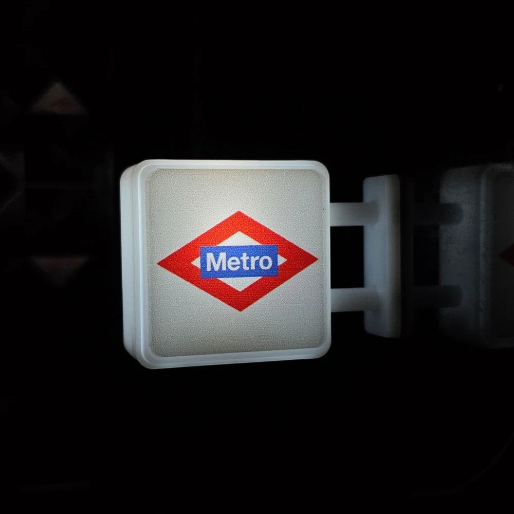 Japan Subway Light Sign 3d Fridge Magnets Luminous Refrigerator Sticker Osaka Kyoto Magnetic Jr Travel Souvenir Magnetic Sticker