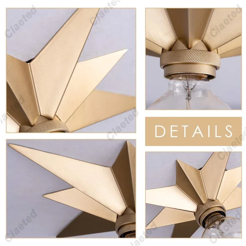 Creative Star Wall Lamp LED Wall Lamp for Luxury Living Room Bedroom Bedside Hotels Background Home Decorative Wall Sconce