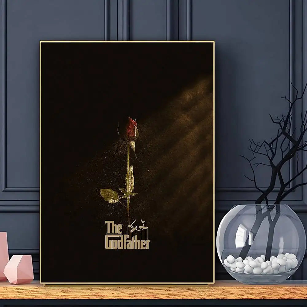 Movie The Godfather Poster HD Art Sticky Wall Waterproof Home Living Room Bar Decoration