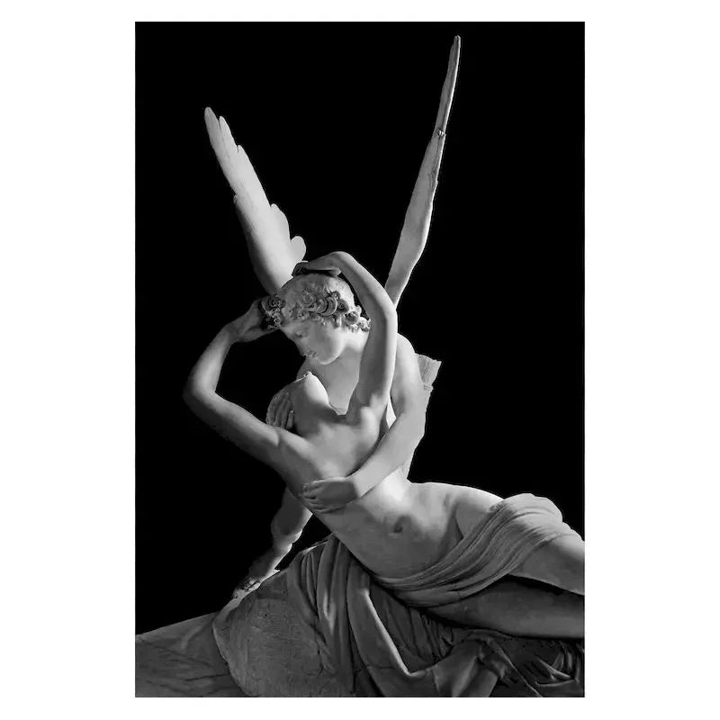 Nordic Simple Wall Art Black Ancient Greek Gods Sculpture David Statue Canvas Print Poster Home Living Room Bedroom Decoration