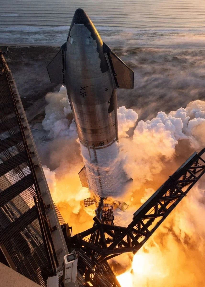 Real Photos of Spacex Starship Prints Canvas Poster Aviation Technology Wall Art Decor Rocket Art Photos Wall Art Decoration