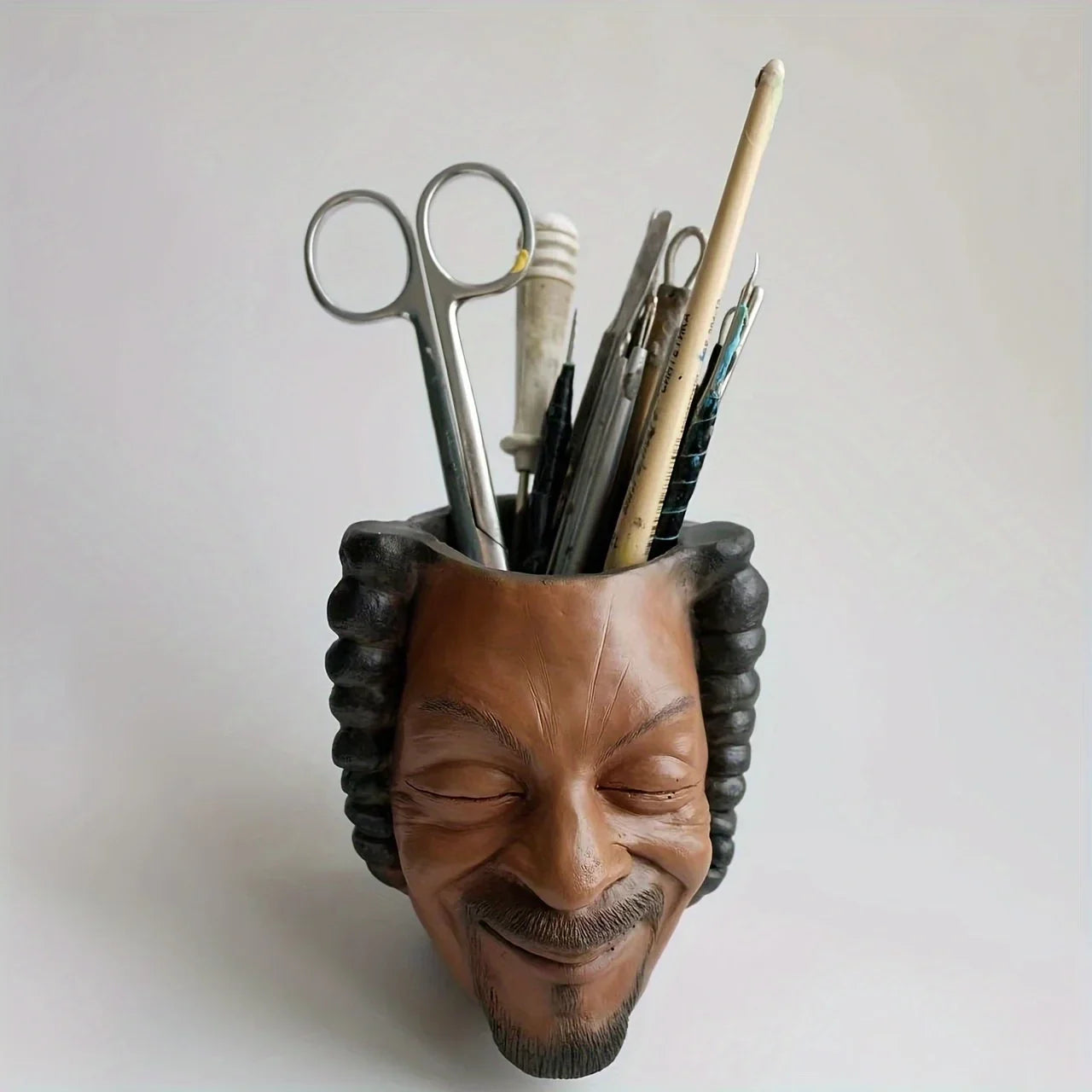 A Facial Flower Pot, Garden Flower Pot, Resin Facial Flower Pot, Succulent Flower Pot, Unique Flower Pot