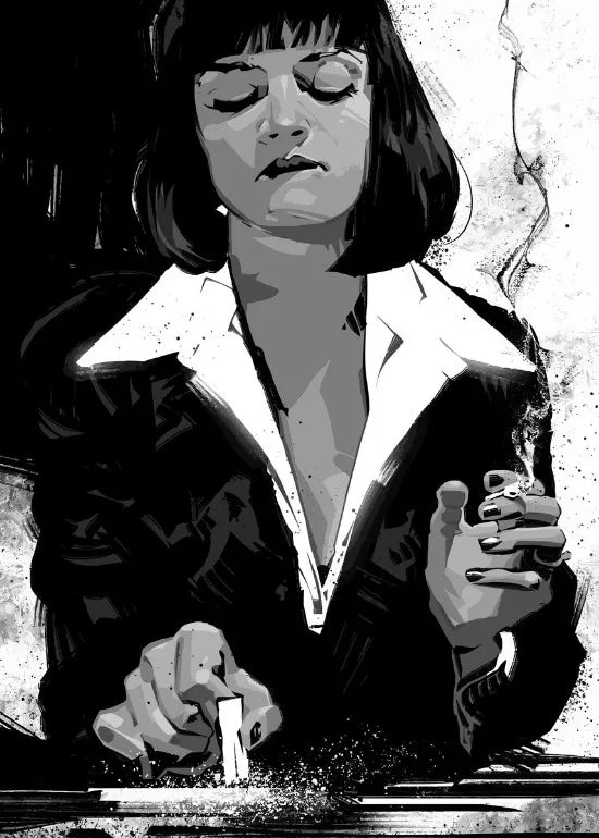 New Pulp Fiction Poster Classic Humor Movie Wall Decor Pulp Fiction Film Fans Wall Art Decor Bar Home Canvas Poster Prints Decor