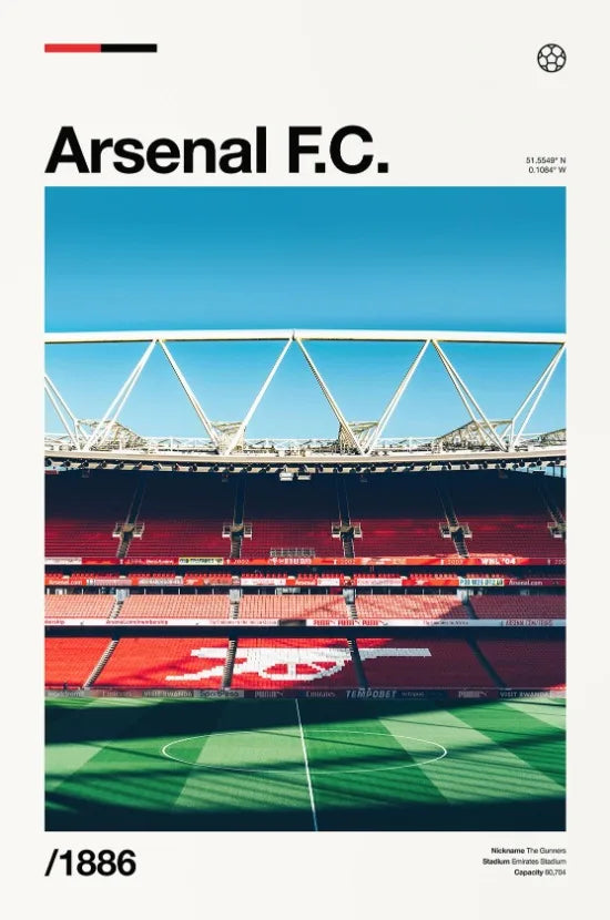 Famous Stadium Football Poster Football Fans Wall Art Decor Canvas Painting Stadium Minimalist Prints Aesthetic Wall Decoration