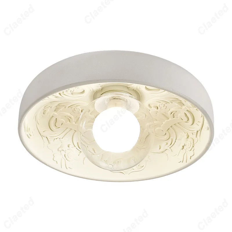 Creative Simple European LED Ceiling Lamp Cream Wind Living Room Dining Room Corridor Porch Decorative Lighting Lamps