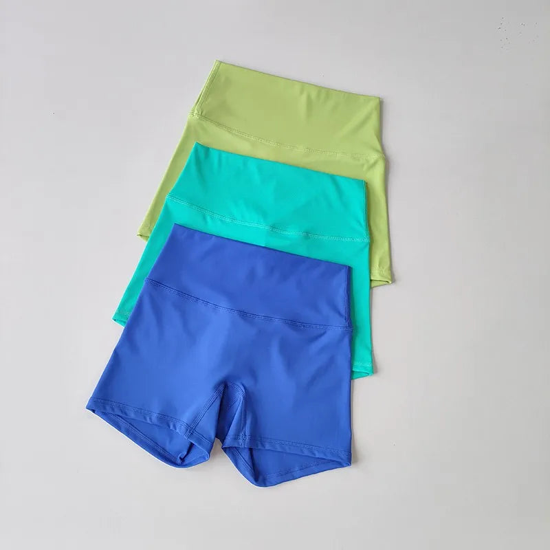 Summer Women's Yoga Shorts High Waist Sport Shorts Fitness Push-Up Tights Booty Short Pants Gym Shorts Cycling Shorts Female