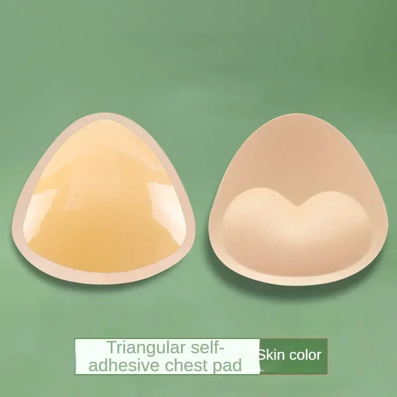 3D Thicken Chest Pads Bikini Set Push Up Padded Swimsuit Women Swimwear Silicone Thicker Breathable Sponge Bra Pad Nipple Cover