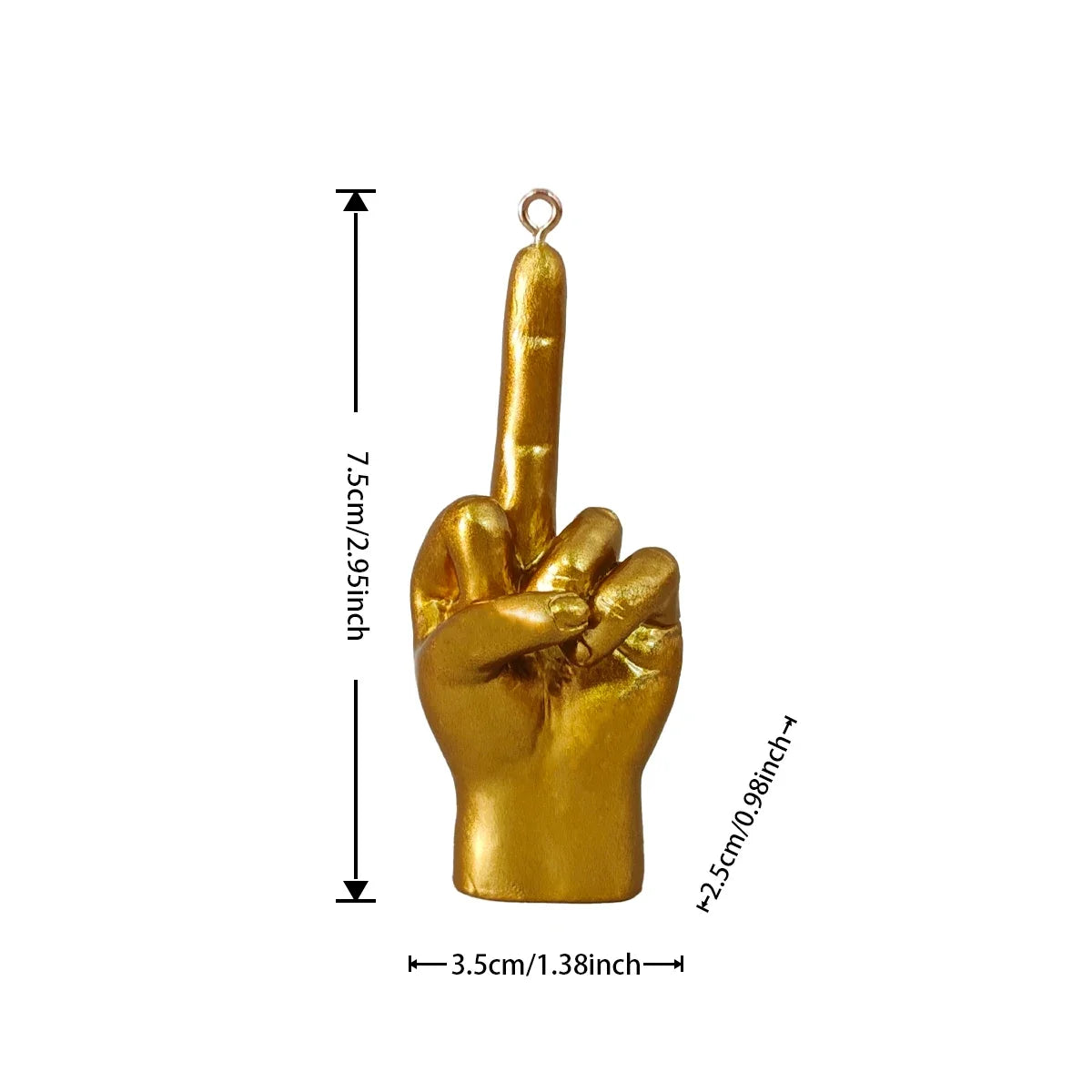 Custom Middle Finger Figurines, Creative Hanging Ornaments, Christmas Tree Decorations, Wacky Holiday Gifts
