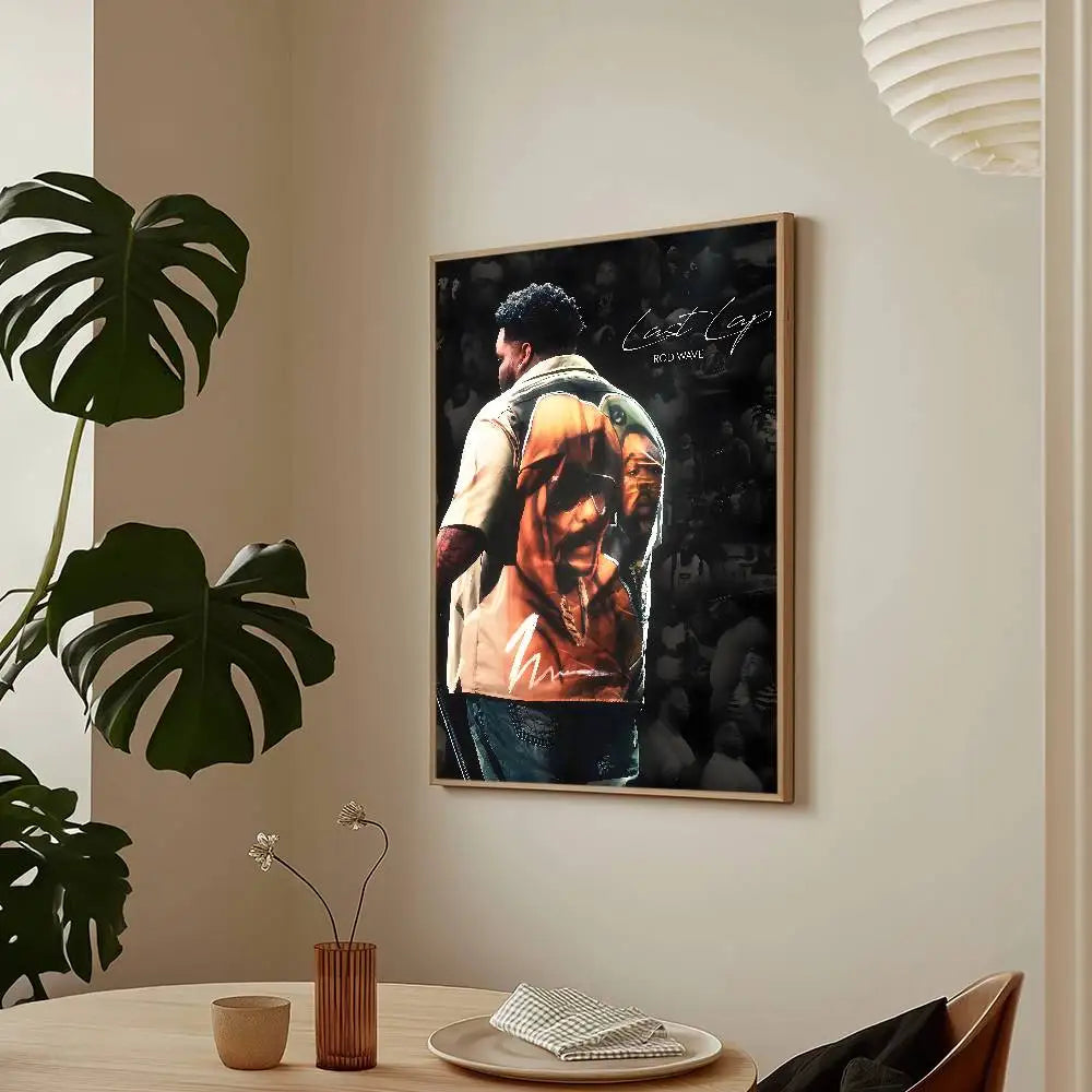 Rapper Rod Wave Last Lap Poster HD Art Sticky Wall Waterproof Home Living Room Bar Decoration