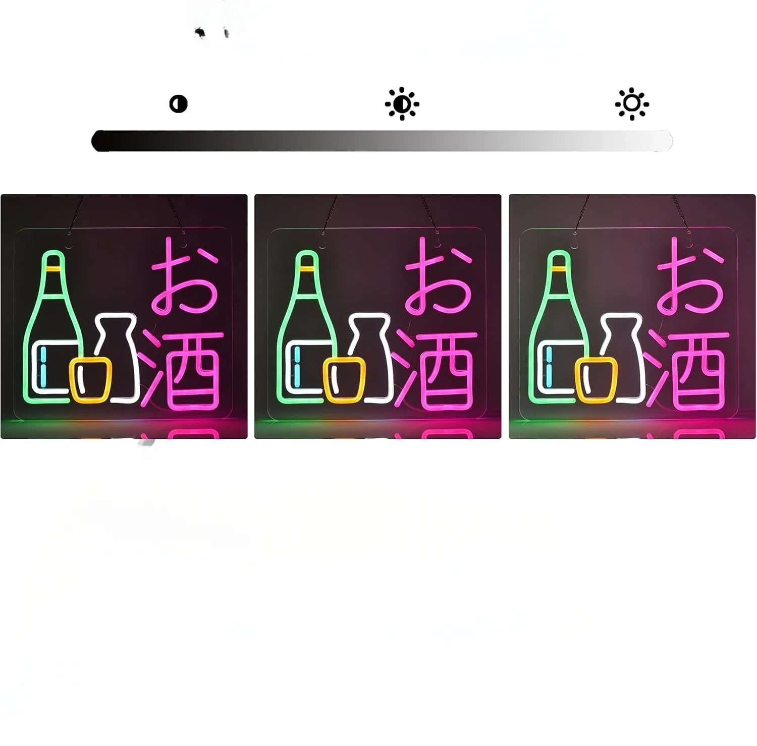 Japanese Sake Neon Sign LED Neon Light Sign for Wall Decor USB Powered for Izakaya Indoor Restaurant Live Bar Party Decoration