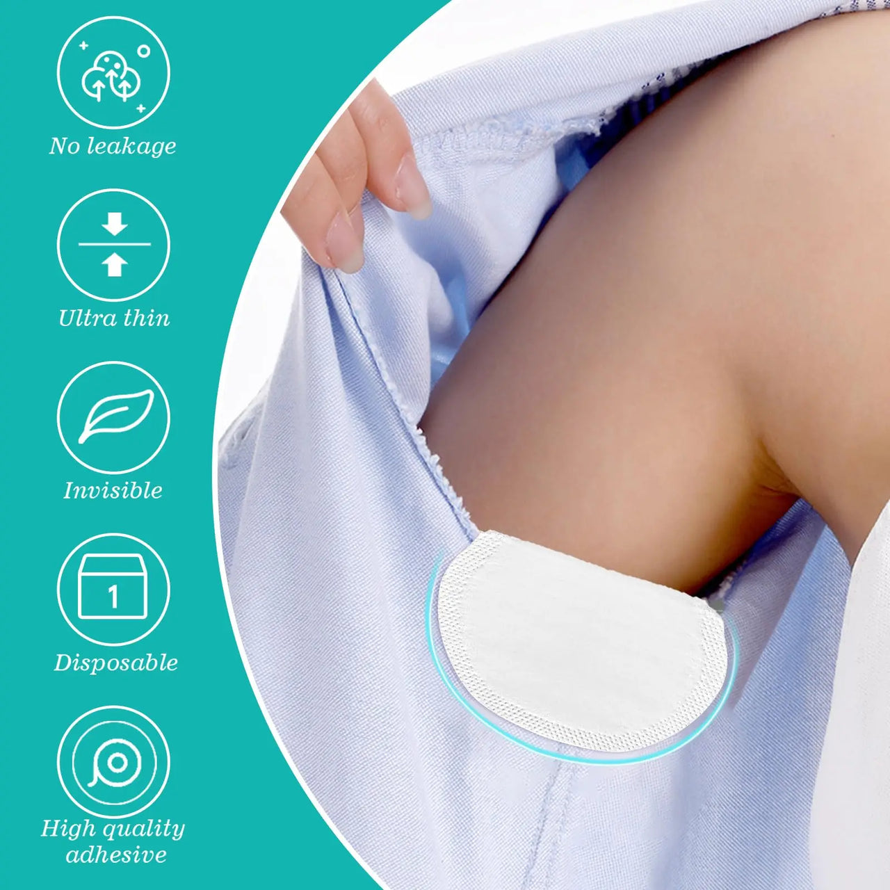 10-100pcs Disposable Sweat-absorbing Patch Summer Deodorant Cotton Pads Underarm Armpit Sweat Unisex Pad Dress Disposable Shield