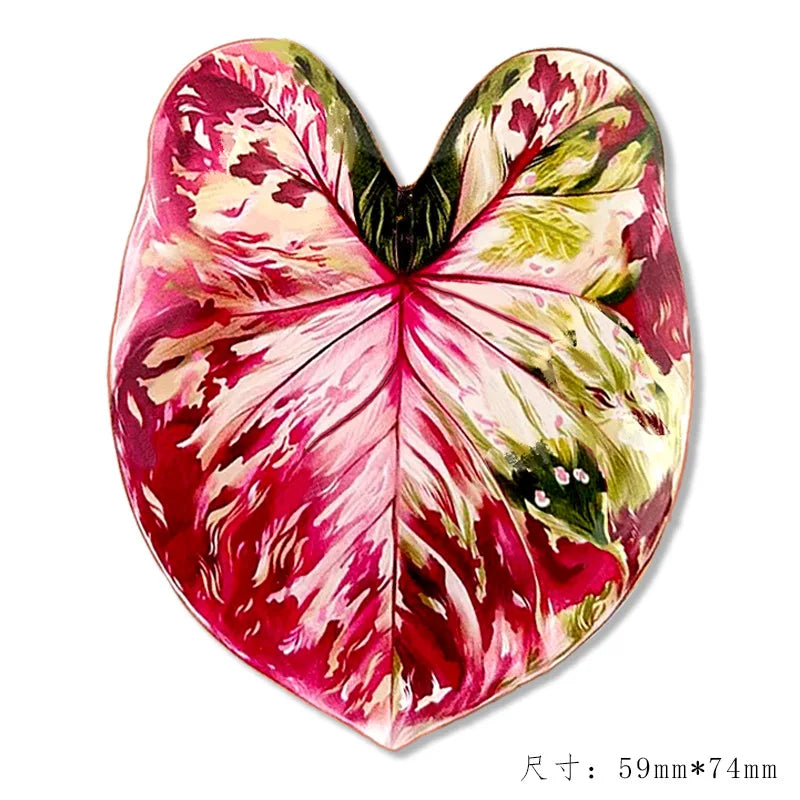 Simulated Plant Mushroom Magnetic Refrigerator Sticker Creative Gift Simulated Leaf Flat Refrigerator Sticker Home Decoration