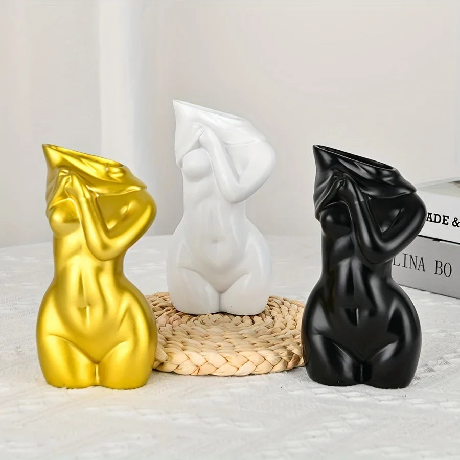 Body vase feminine form female body flower vase cute bud vase body vase modern chic decorative flowers, bohemian home, feminist