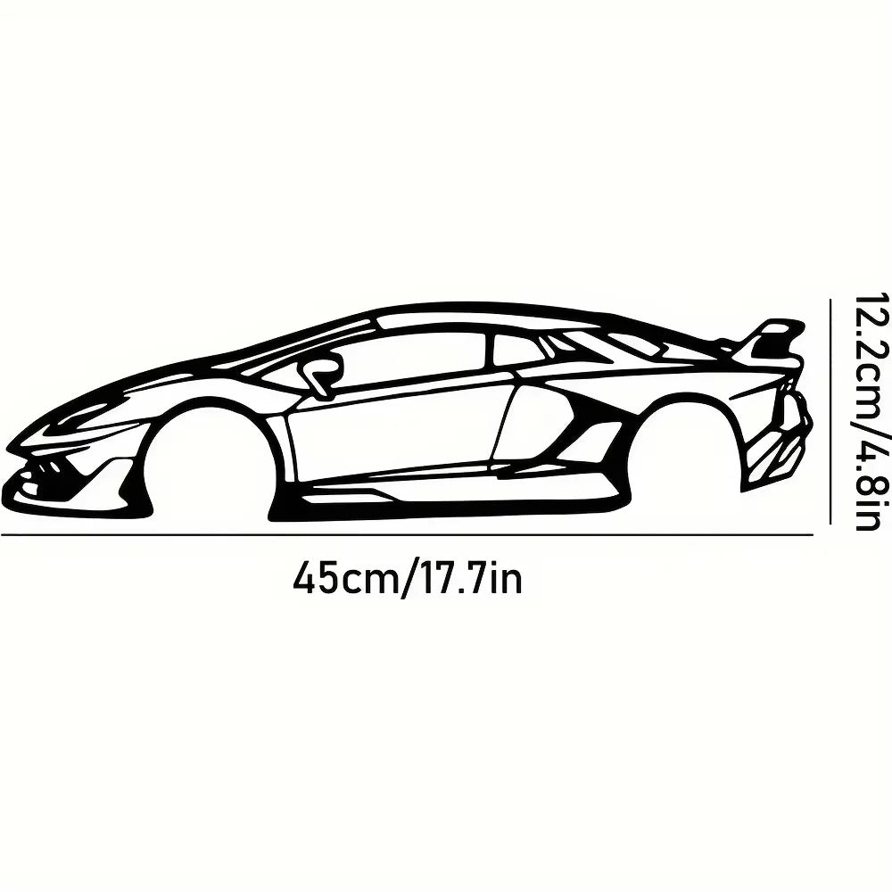 Decorative Hot Border Metal Line Art Designed Specifically for Passionate Automotive Aficionados Looking To Create Wall Displays
