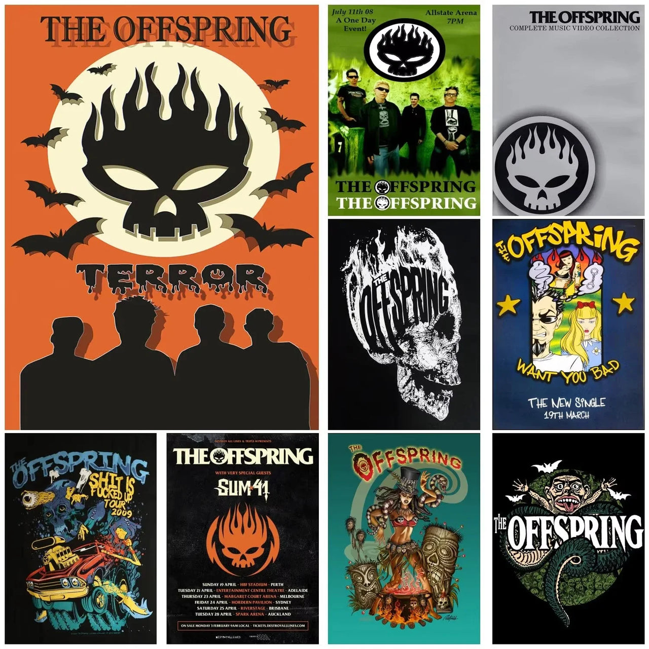 the offspring Anime Video Game Canvas Art Poster and Wall Art Picture Print Modern Family bedroom Decor Posters