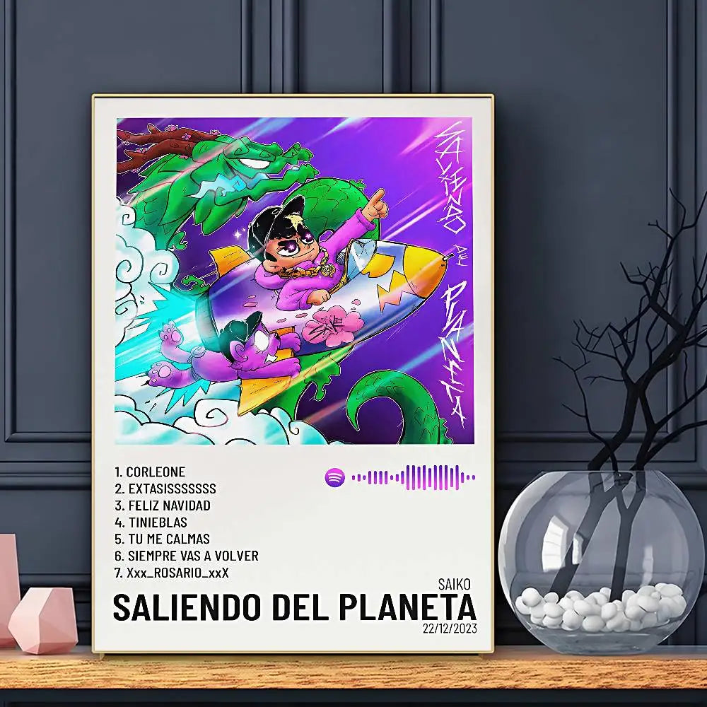 Singer SAIKO Poster HD Art Sticky Wall Waterproof Home Living Room Bar Decoration