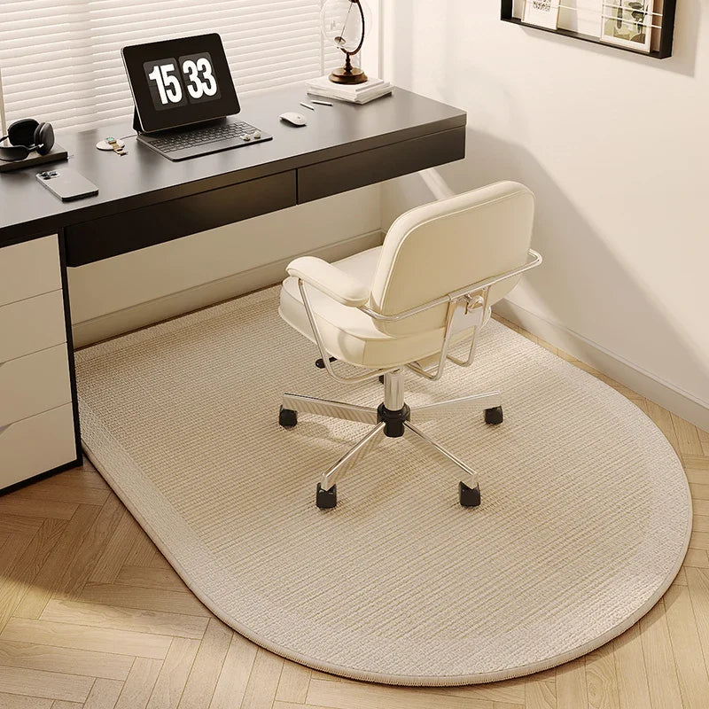 VIKAMA Study Floor Mat Computer Desk Roller Chair Swivel Chair Mat Arched Bedroom Bedside Dressing Table Carpet Home Decoration